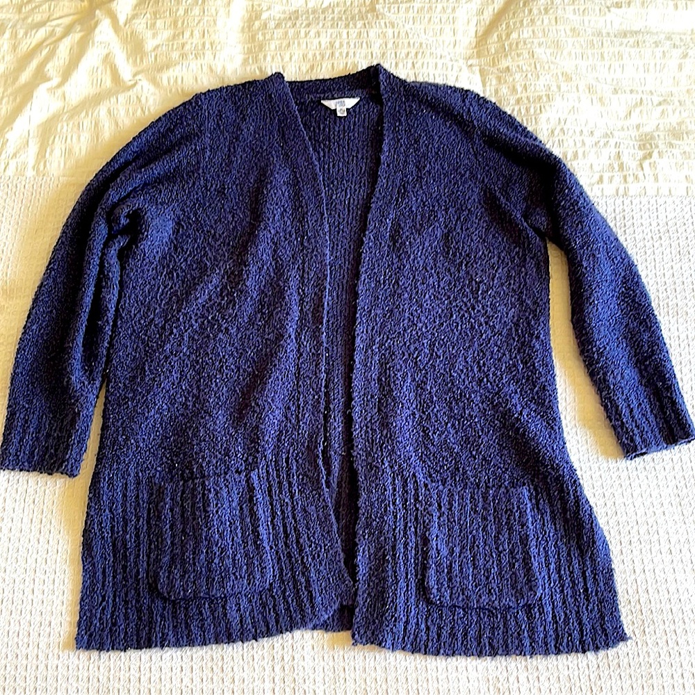 Time and True blue cardigan with pockets, Size XL
